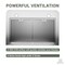 Anzzi 30-Inch Under Cabinet Range Hood with Stainless Steel Finish, Ducted Kitchen Vent above Stove RH-AZ0376TSS - alternate 7